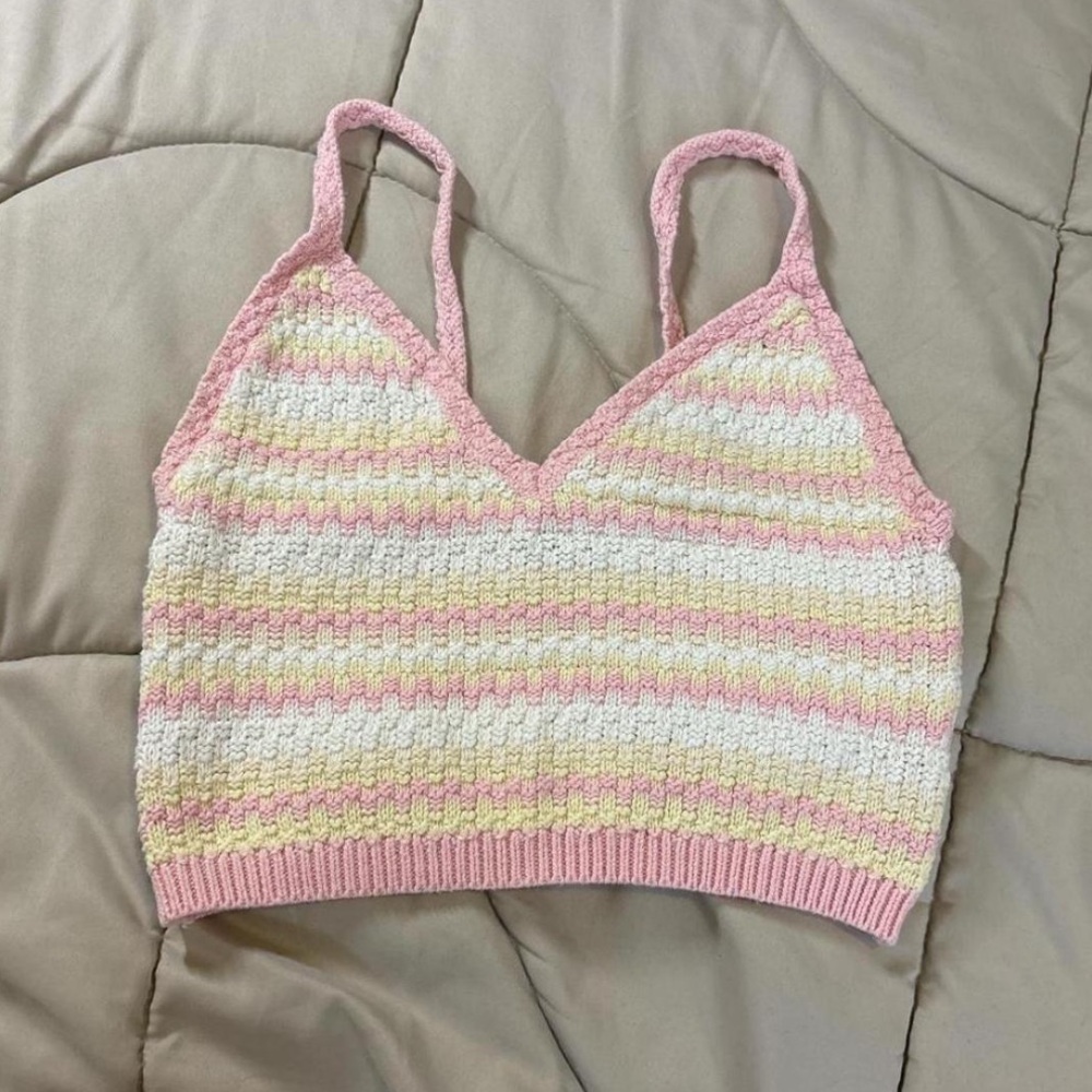 Wild Fable Striped Knit Crop Top